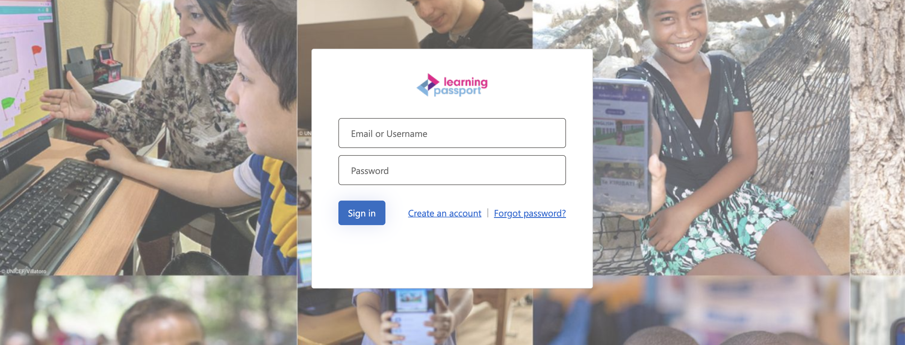 Desktop: Login or Create Account